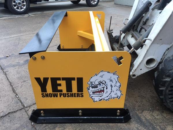 YETI SNOW BEAST LP - 8 FT LOW PROFILE COMPACT SKIDSTEER SNOW PUSHER | SNOW PUSH BOX